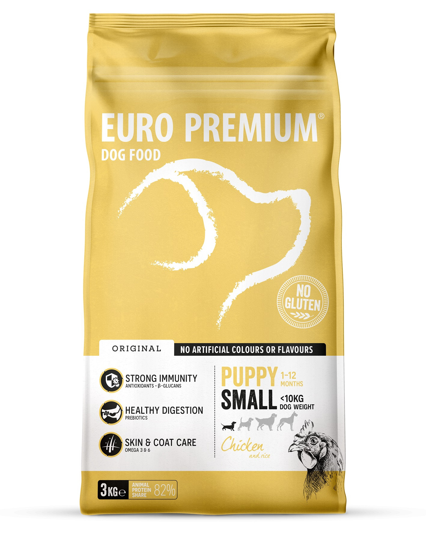 Euro Premium Small Puppy Chicken & Rice hondenvoer