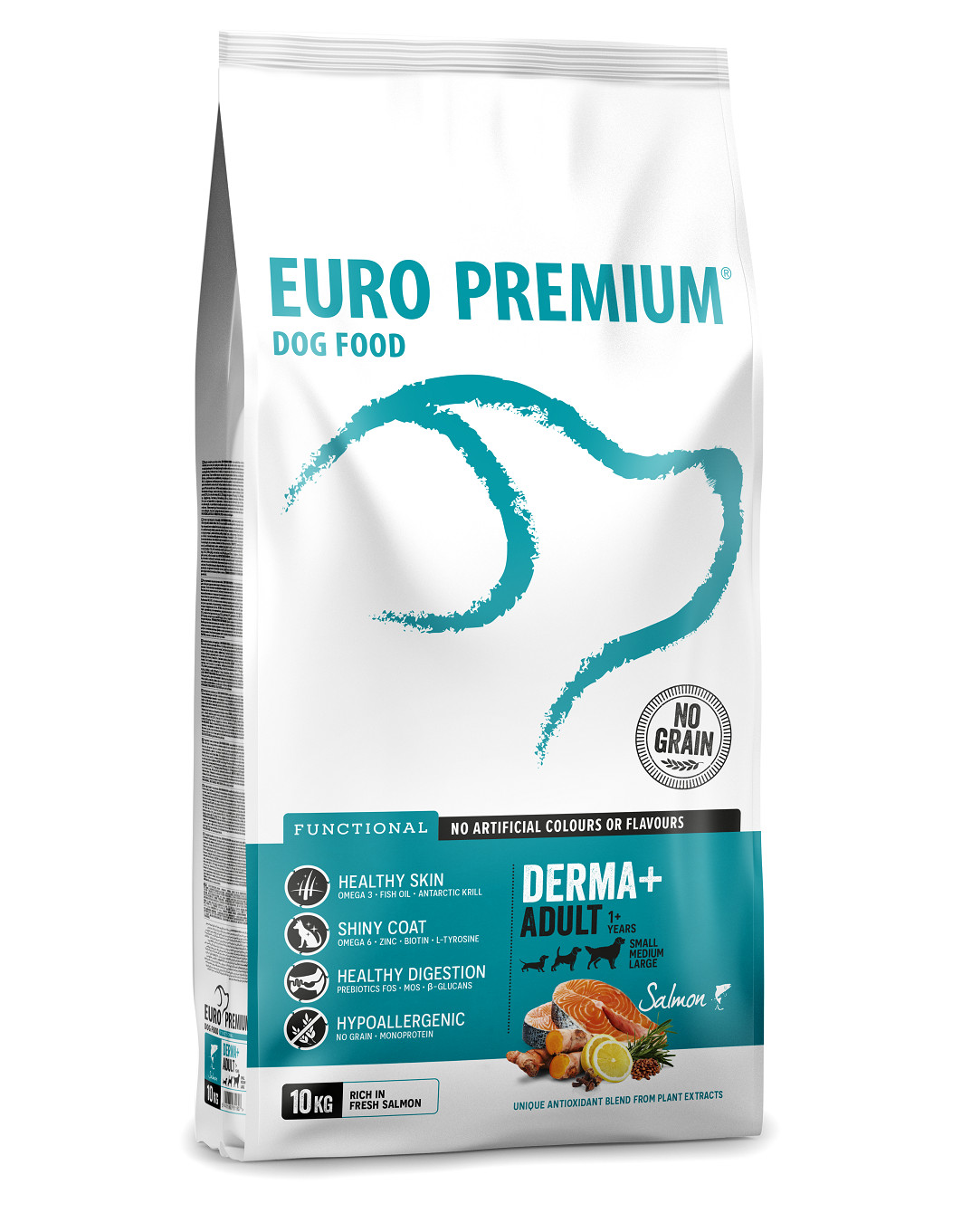 Euro Premium Grainfree Adult Derma+ hondenvoer met zalm aardappel