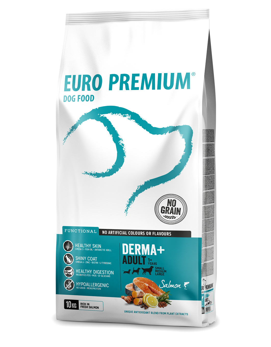 Euro Premium Grainfree Adult Derma+ hondenvoer met zalm aardappel