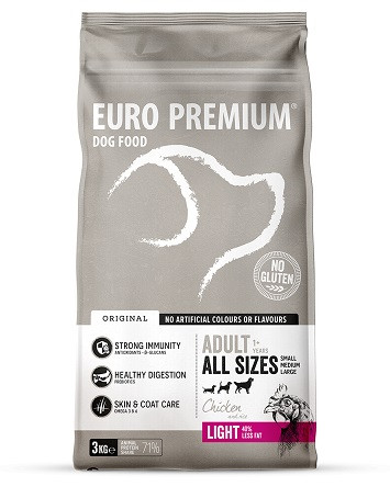 Euro Premium Adult Light chicken & rice hondenvoer