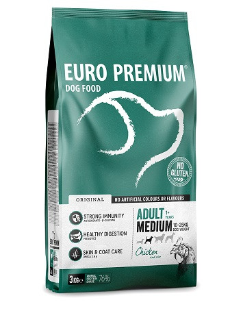 Euro Premium Adult Medium Chicken & Rice hondenvoer