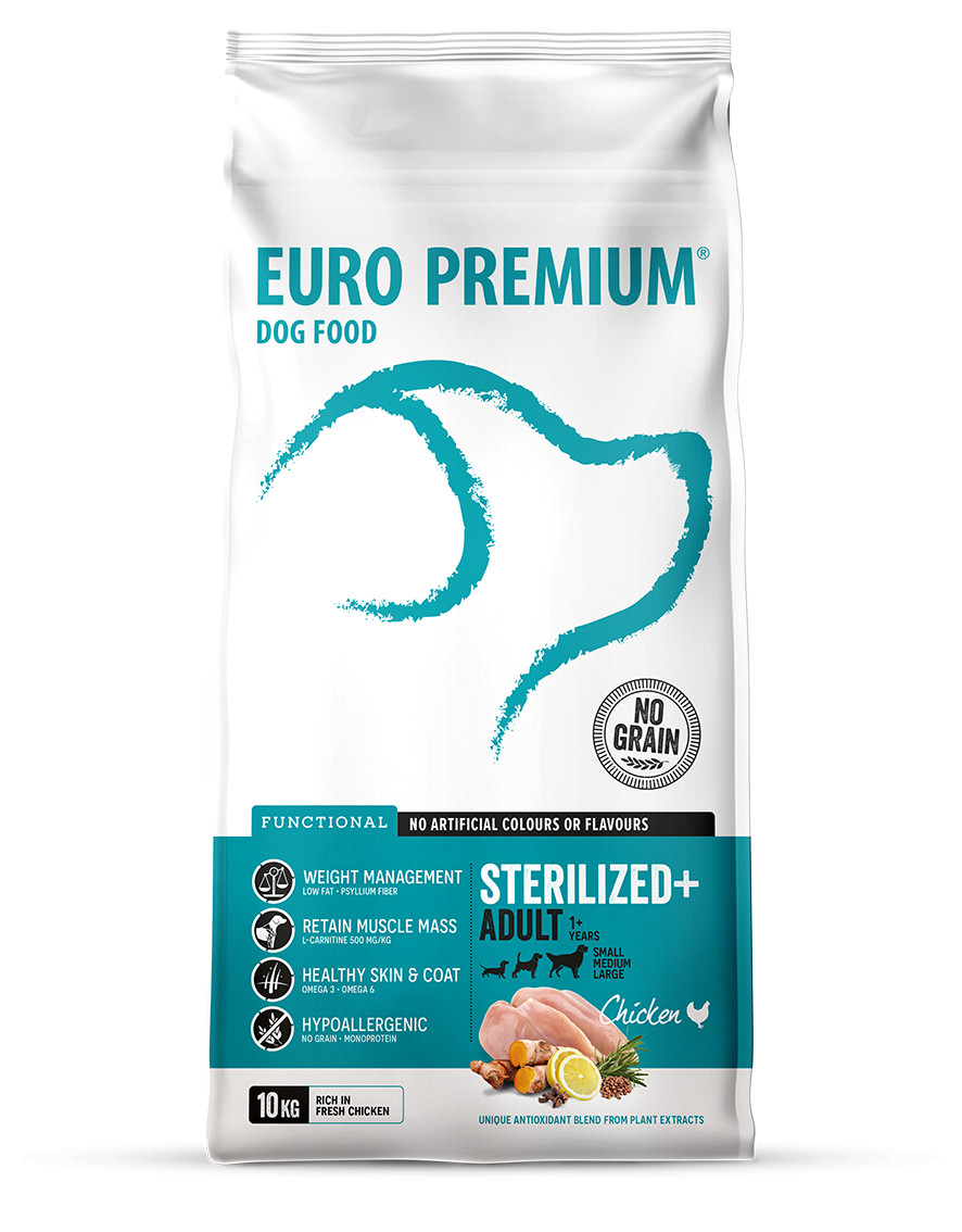 Euro Premium Grainfree Adult Sterilized+ Chicken & Potatoes hondenvoer