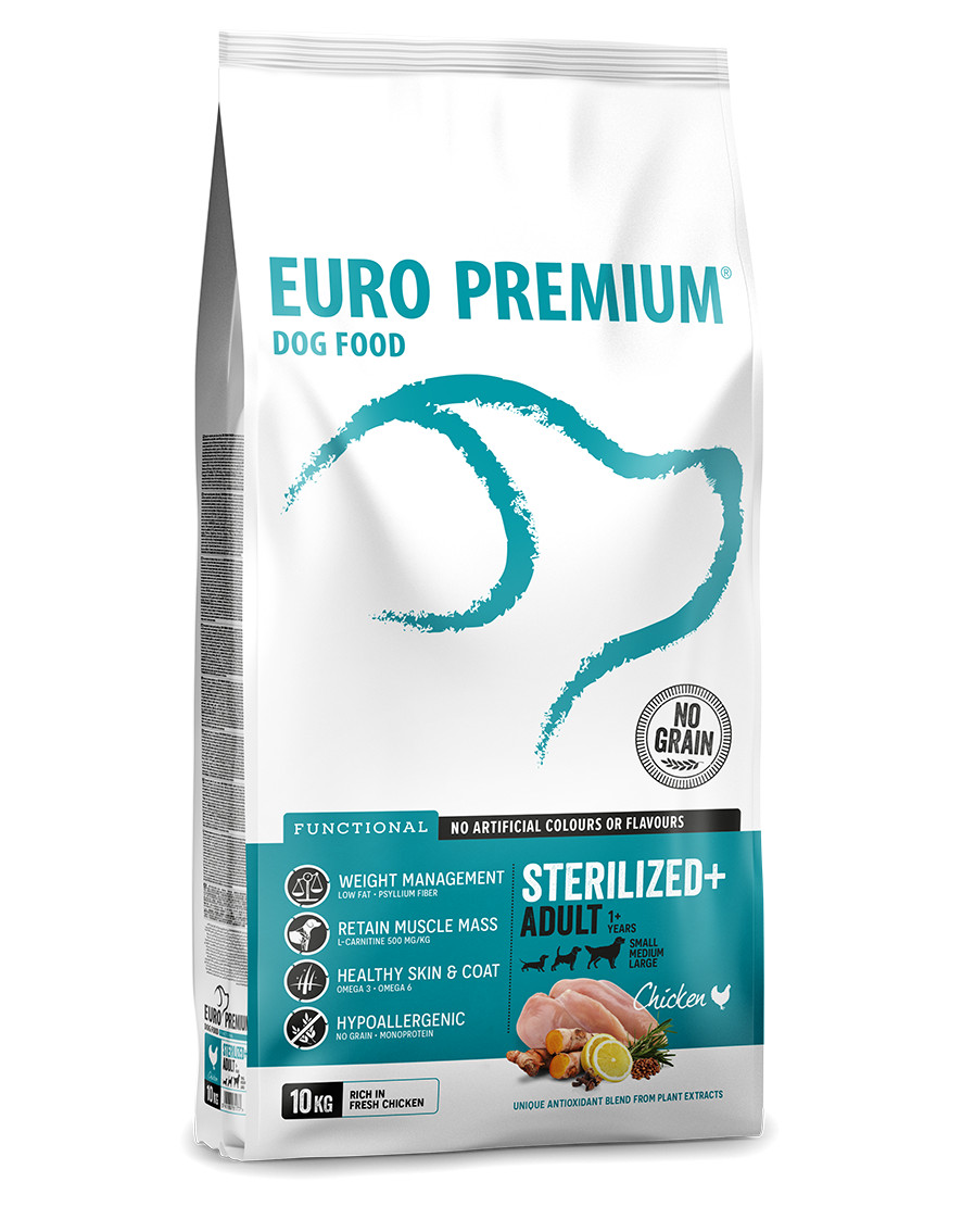 Euro Premium Grainfree Adult Sterilized+ Chicken & Potatoes hondenvoer