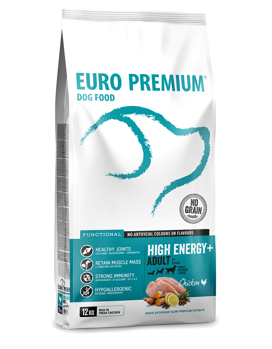 Euro Premium Grainfree Adult High Energy+ Chicken & Potato hondenvoer