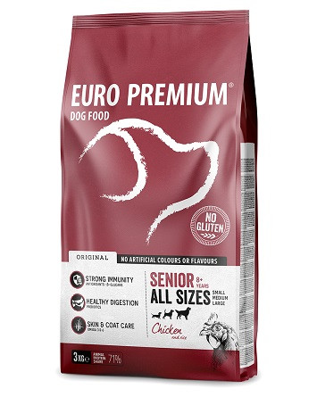 Euro Premium Senior Chicken & Rice 8+ hondenvoer