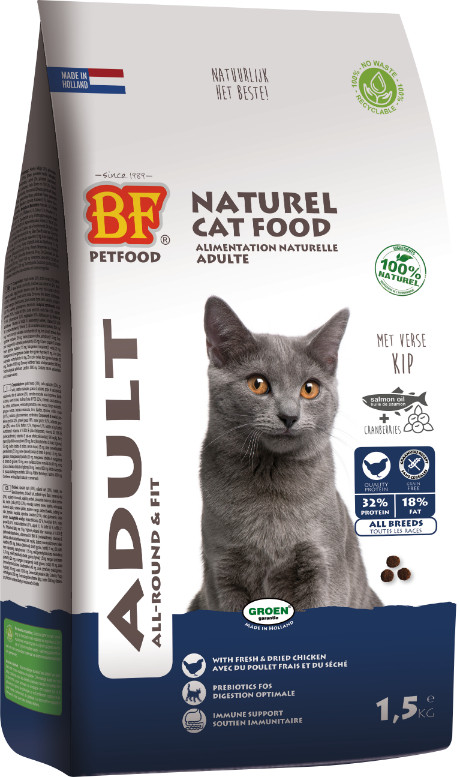 BF Petfood Adult Allround & Fit kattenvoer