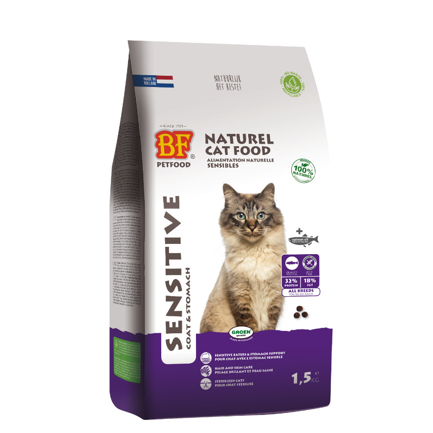 BF Petfood Sensitive Coat & Stomach kattenvoer