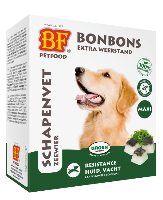 BF Petfood Schapenvet Maxi Bonbons met zeewier