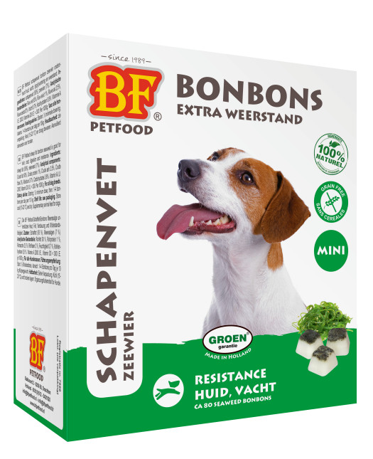 BF Petfood Schapenvet Mini Bonbons met zeewier