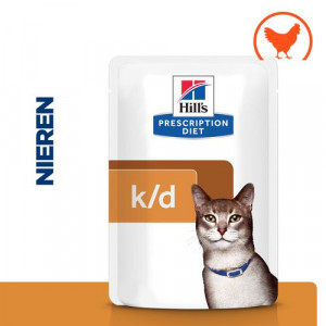 Hill's Prescription K/D Kidney Care kattenvoer kip 85 g zakje