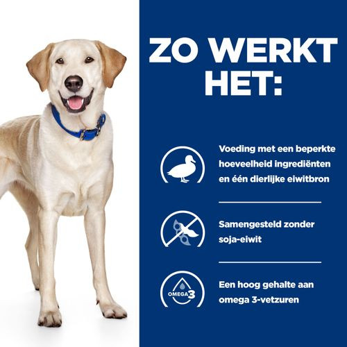 Hill's Prescription Diet D/D Food Sensitivities hondenvoer met eend & rijst