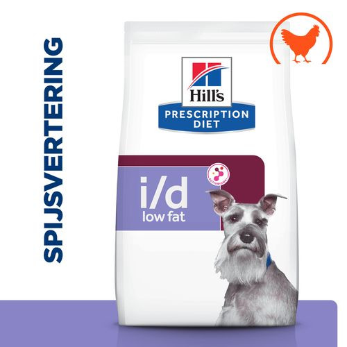 Hill's Prescription Diet I/D Low Fat Digestive Care hondenvoer met kip