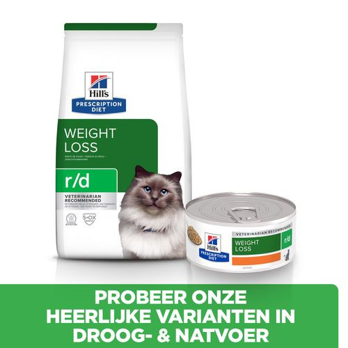 Hill's Prescription Diet R/D Weight Loss kattenvoer met kip