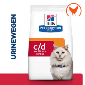 Hill's Prescription Diet C/D Multicare Stress Urinary Care kattenvoer met kip