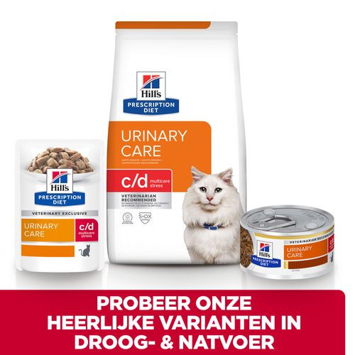 Hill's Prescription Diet C/D Multicare Stress Urinary Care kattenvoer met kip