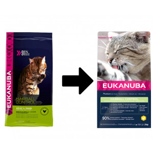Eukanuba Adult Hairball Control kip kattenvoer