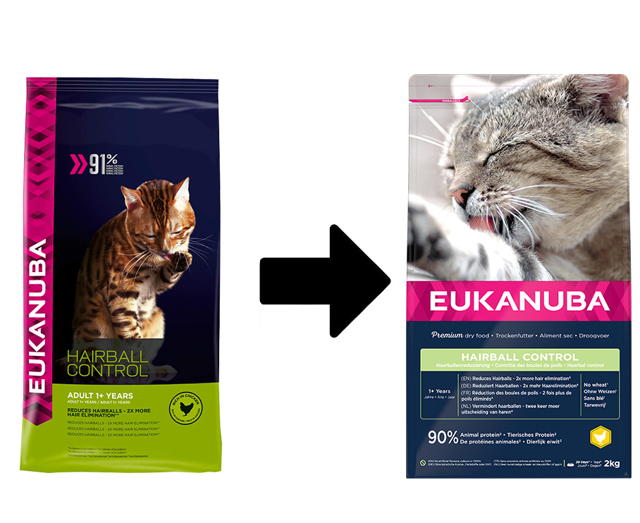 Eukanuba Adult Hairball Control kip kattenvoer