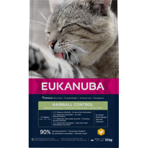 Eukanuba Adult Hairball en Indoor voor de kat