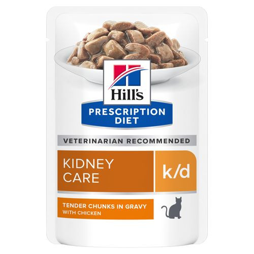 Hill's Prescription K/D Kidney Care kattenvoer kip 85 g zakje