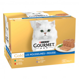 Purina Gourmet Gold Mousse Beef (6 x 85 g) - Buy at Vivapets
