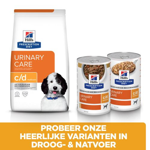 Hill's Prescription Diet C/D Multicare Urinary Care 370 g nat hondenvoer met kip blik