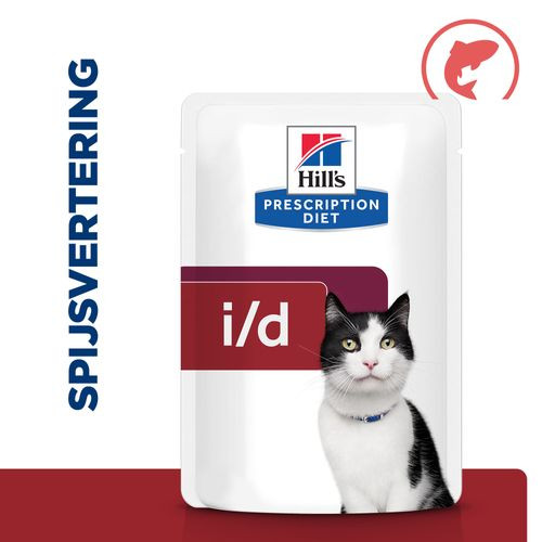 Hill's Prescription Diet i/d met zalm kattenvoer pouch