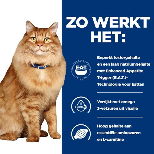 Hill's Prescription Diet K/D  J/D Kidney + Mobility nat kattenvoer met kip maaltijdzakje multipack