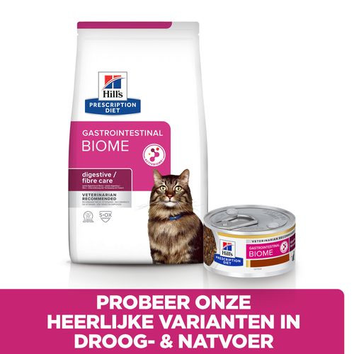 Hill's Gastrointestinal Biome Stoofpotje Kip & Groenten 82g blik kattenvoer