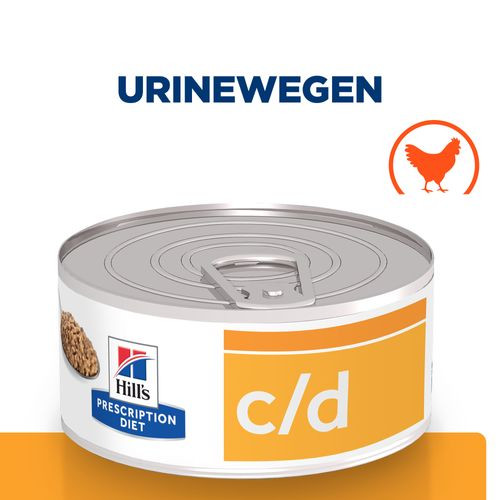 Hill's Prescription Diet C/D Multicare Urinary Care nat kattenvoer met kip blik