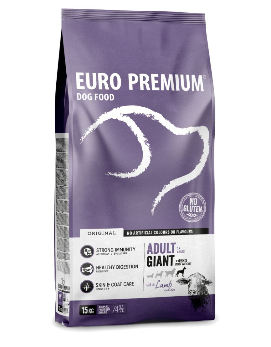 Euro Premium Adult Giant w/Lamb & Rice hondenvoer
