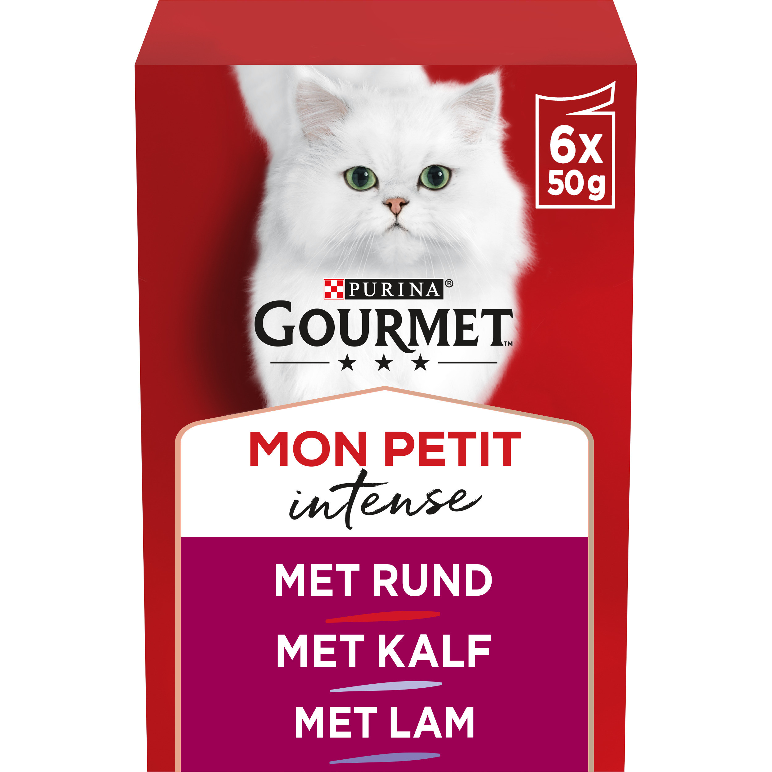 Gourmet Mon Petit met Vlees (6x50g) kattenvoer