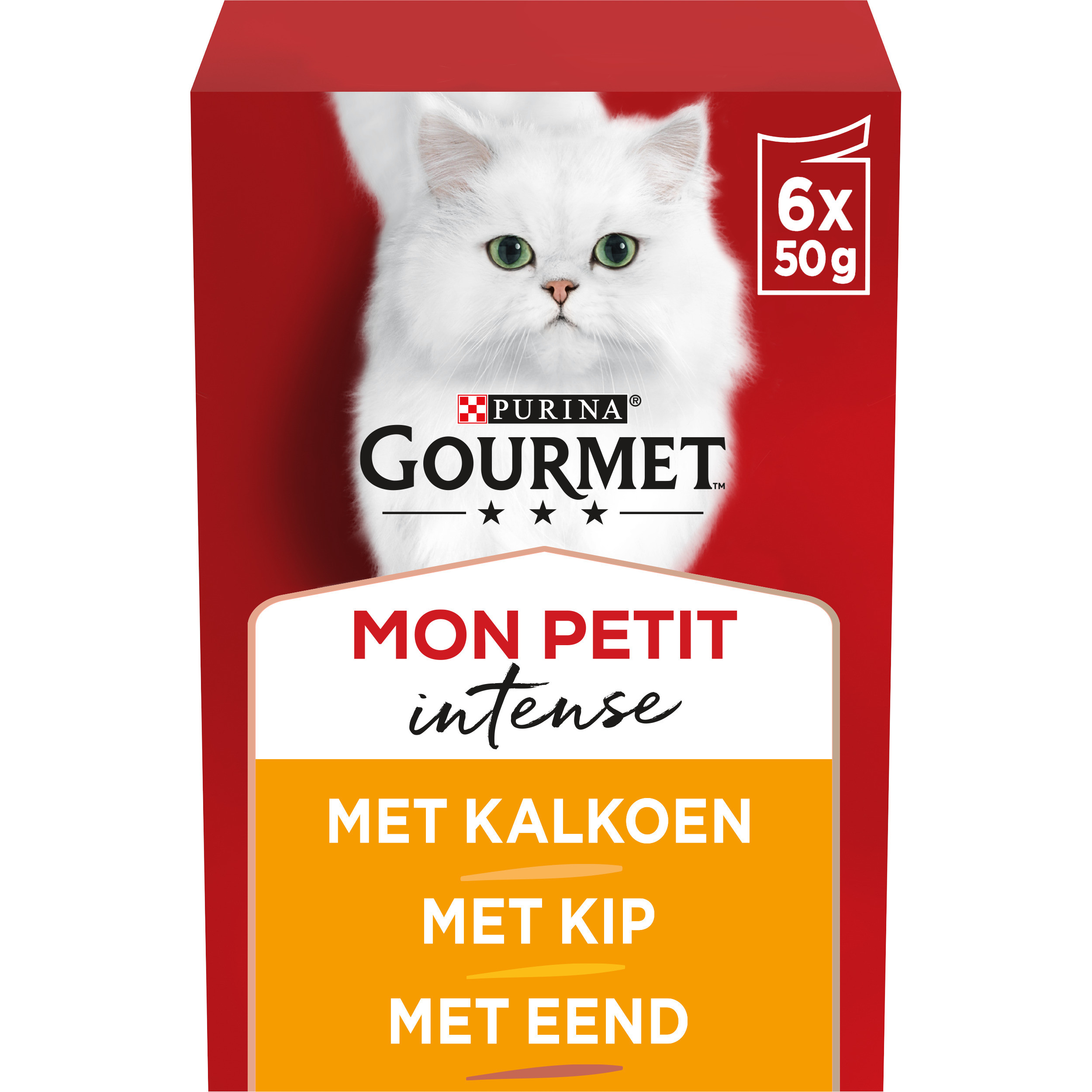Gourmet Mon Petit met gevogelte natvoer kat 4x (6x50g)