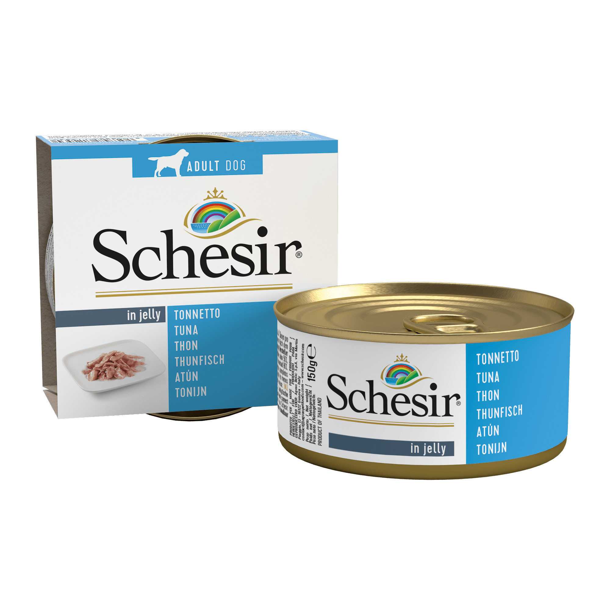 Schesir tonijn (in gelei) natvoer hond (blik)