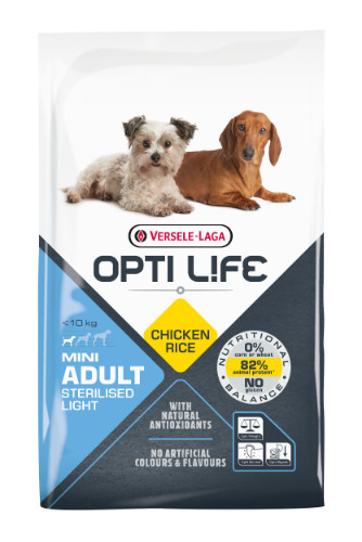 Opti Life Adult Sterilised Light Mini hondenvoer