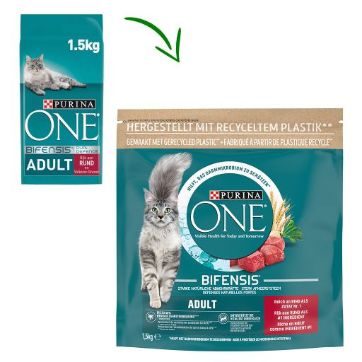 Purina One Adult Rund Volkoren Granen kattenvoer