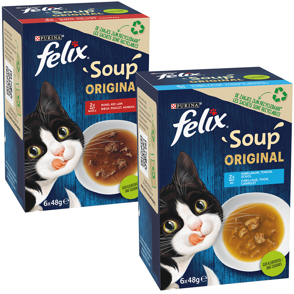 Felix Soup Original Combipack kattensoep Voordelig online