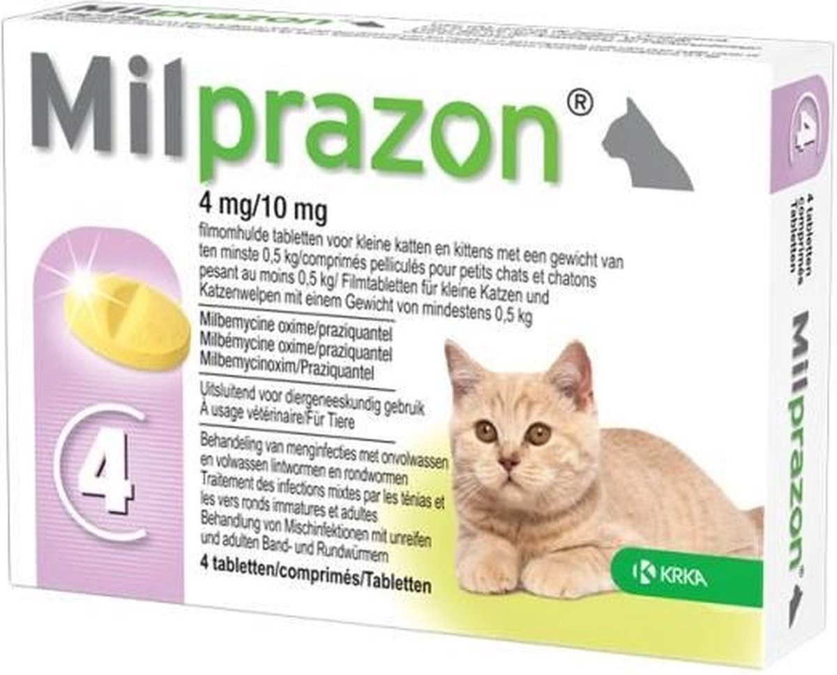 Milprazon Ontwormingsmiddel kat en kitten (0,5 - 2 kg)