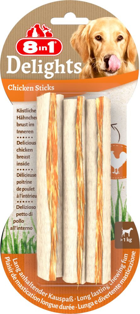 8in1 Delights chicken sticks hondensnacks