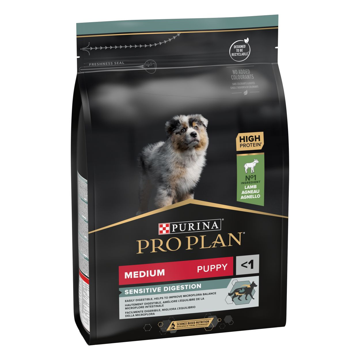 Pro Plan Medium Puppy Sensitive Digestion met lam hondenvoer