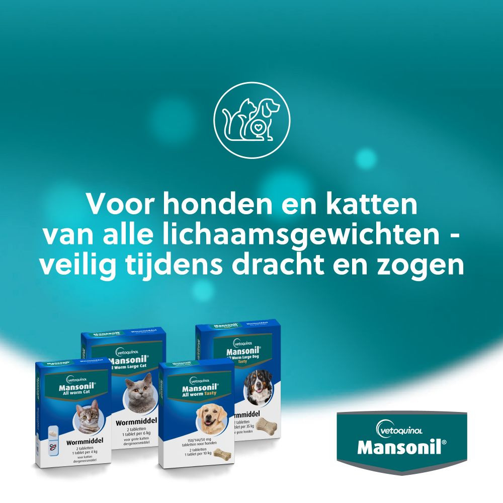 Mansonil All Worm Large Dog Flavour voor de hond