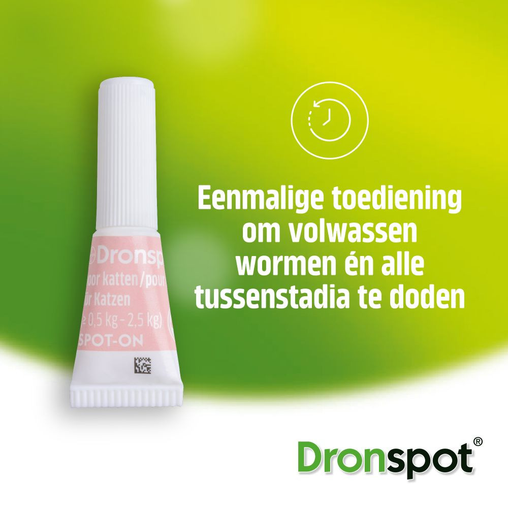 Dronspot 96 mg/24 mg Spot-on oplossing voor katten (5- 8 kg)