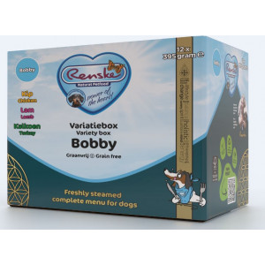 Renske Variatiebox Bobby Vers Gestoomd graanvrij hondenvoer (12x395 g)
