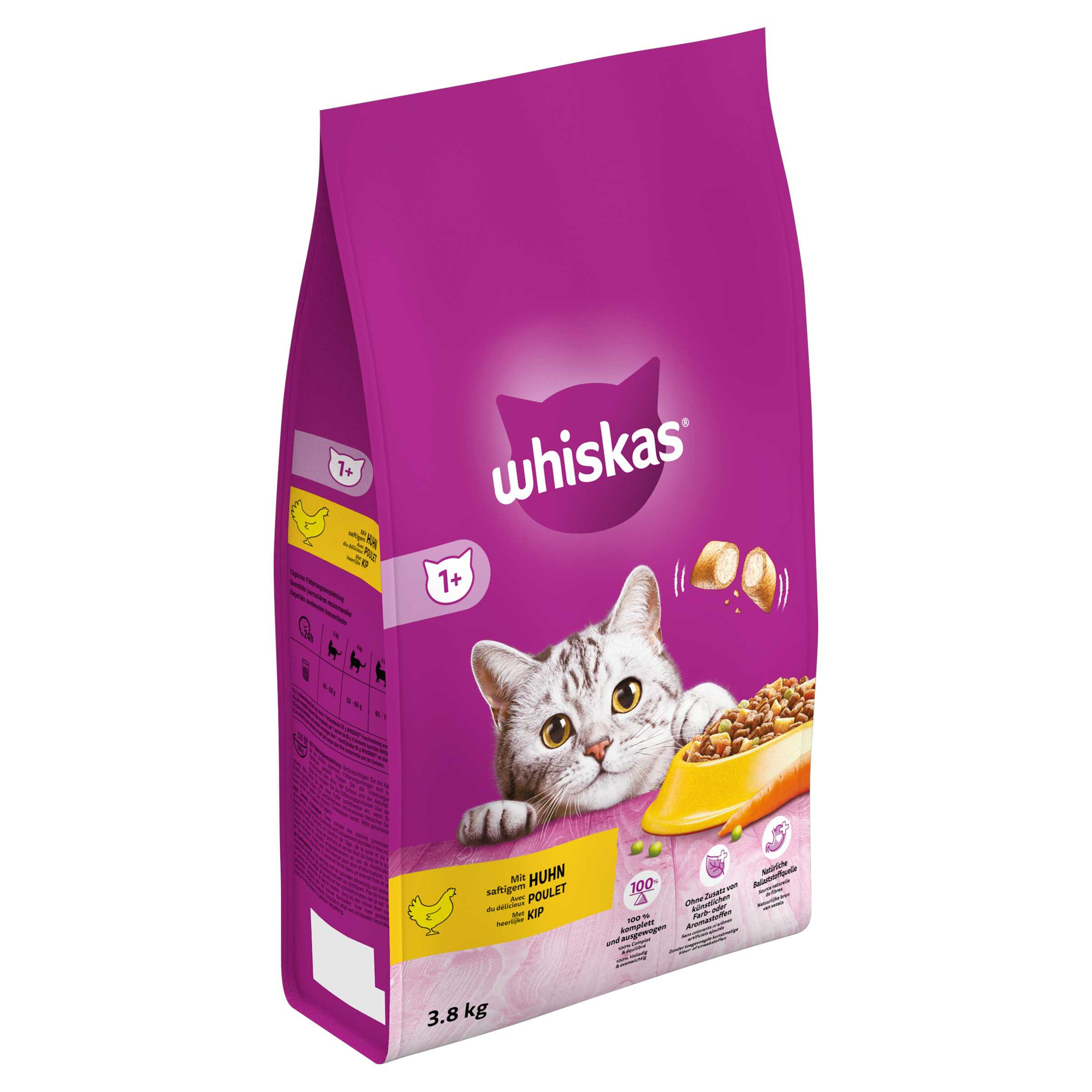 Whiskas Adult 1+ met kip kattenvoer