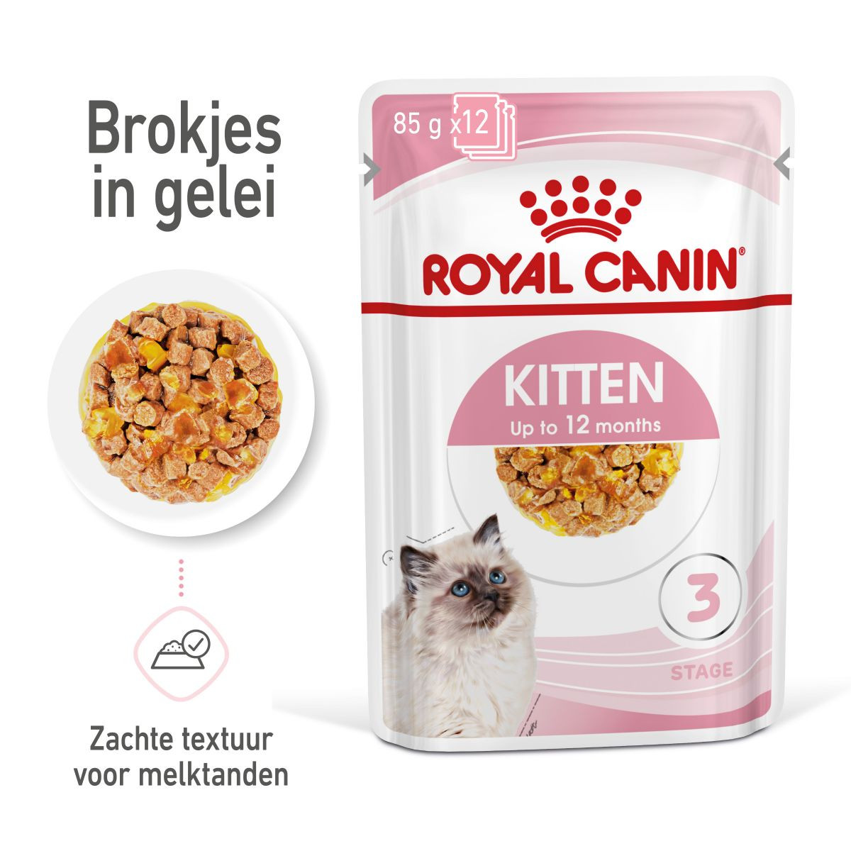 Royal Canin Kitten natvoer in jelly (85 g)