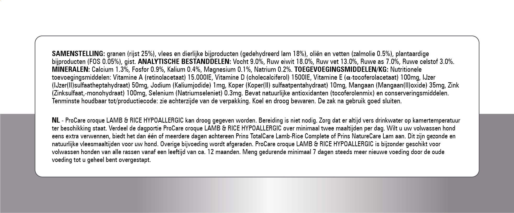 Prins ProCare Croque Hypoallergic met lam & rijst hondenvoer