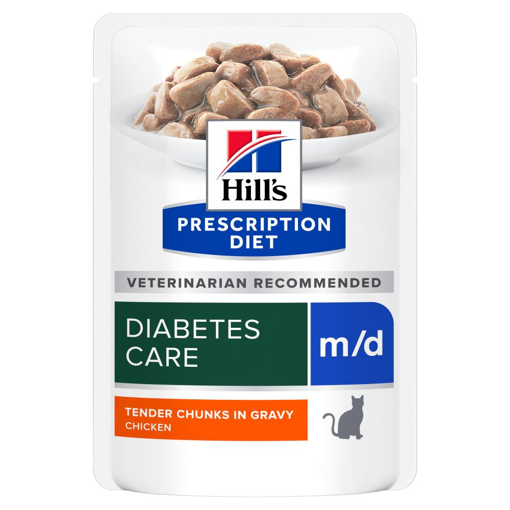 Hill's Prescription Diet M/D Diabetes Care natvoer kat met kip
