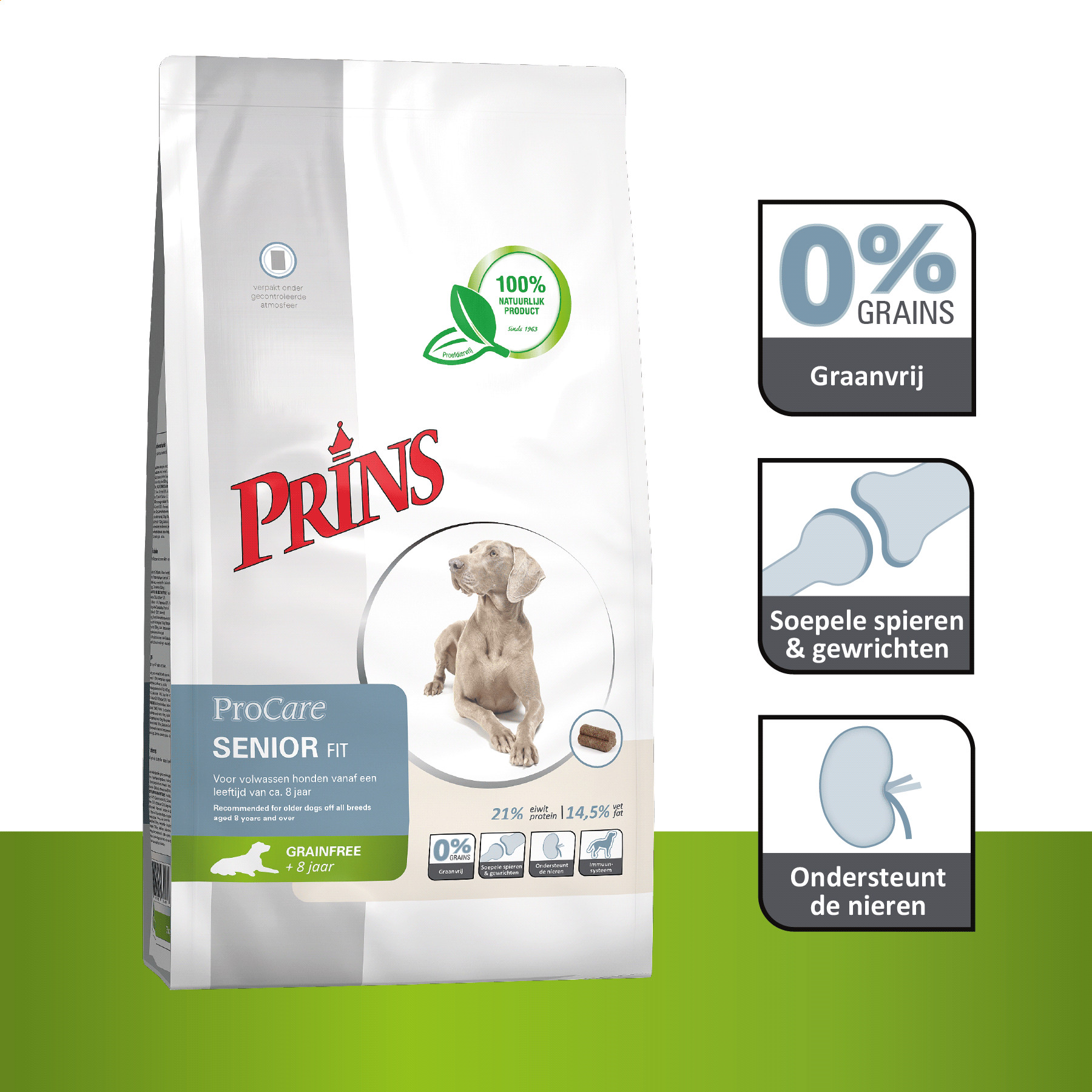 Prins ProCare Grainfree Senior Fit hondenvoer