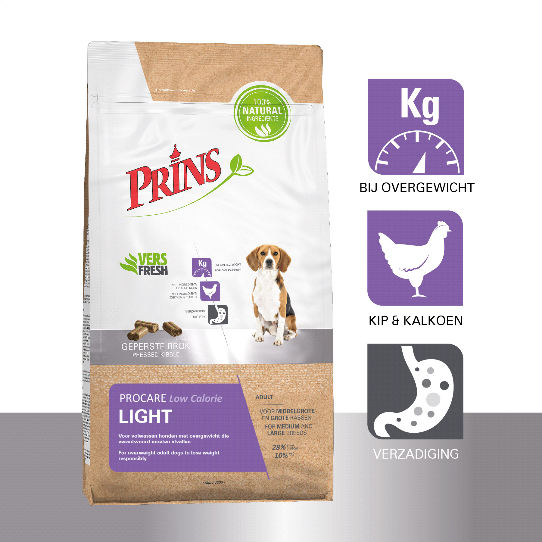 Prins ProCare Low Calorie Light hondenvoer