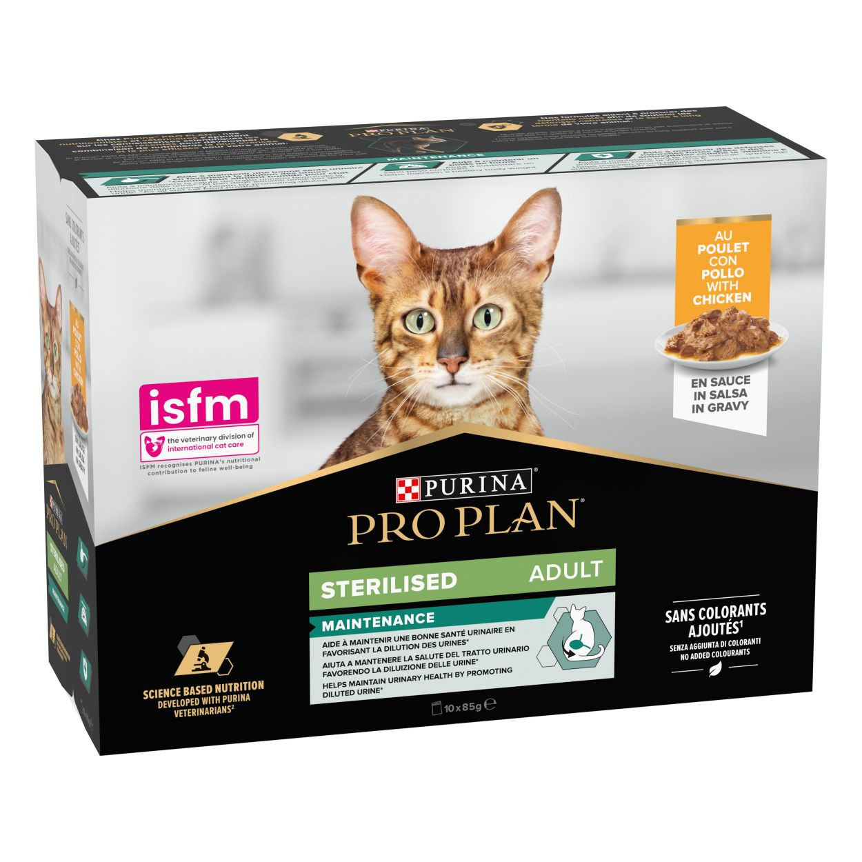 Pro Plan Sterilised Nutrisavour kip nat kattenvoer (10 x 85 g)