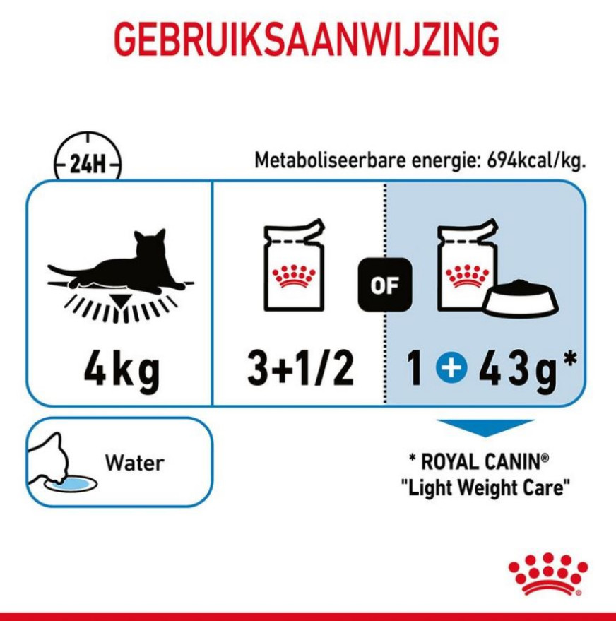 Royal Canin Light Weight Care in gravy natvoer kat (85 g)